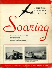 Jan/Feb '54 Soaring cover
