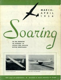 Mar/Apr '54 Soaring cover